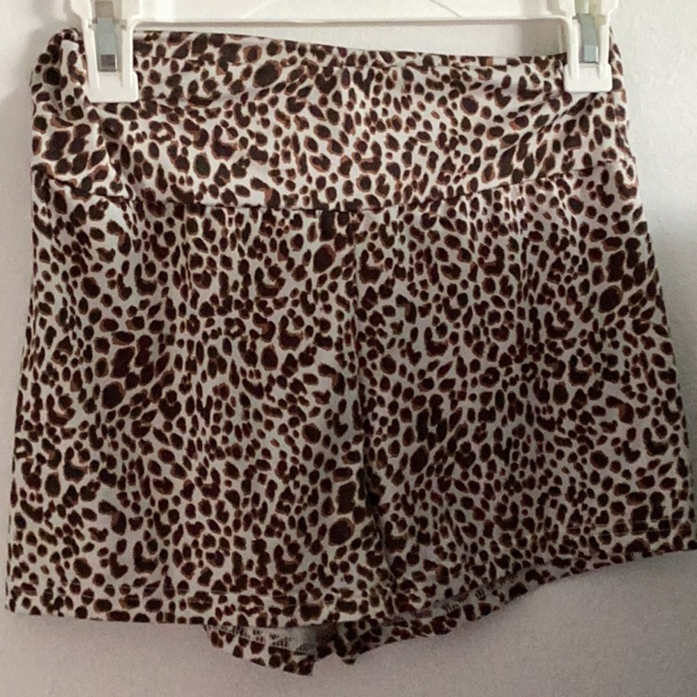 Soft animal print shorts